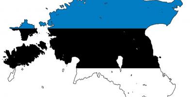 خريطة إستونيا العلم