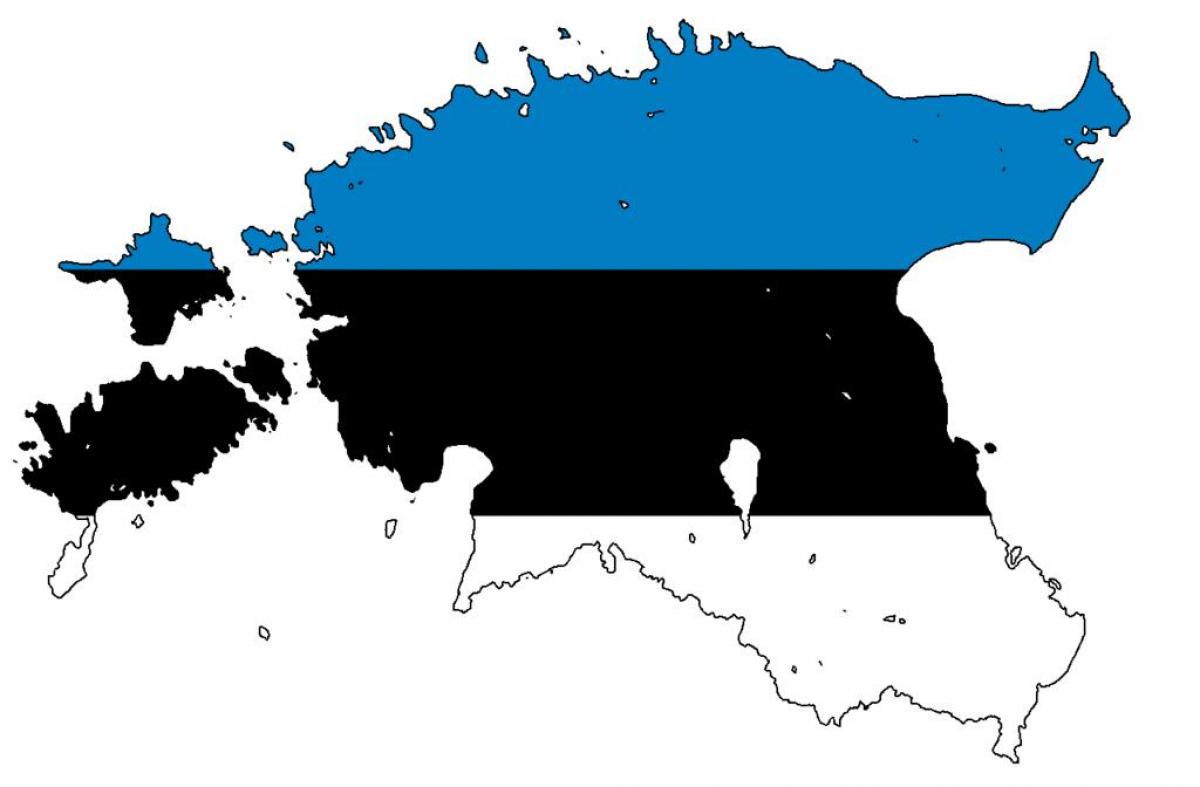 خريطة إستونيا العلم