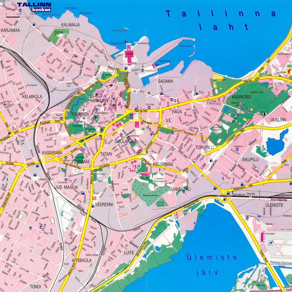 خريطة استونيا تالين 